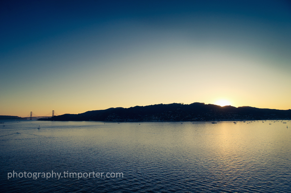 Golden Gate Sunset, from Belvedere