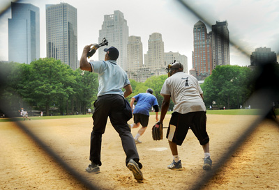 Softball game in Central Park