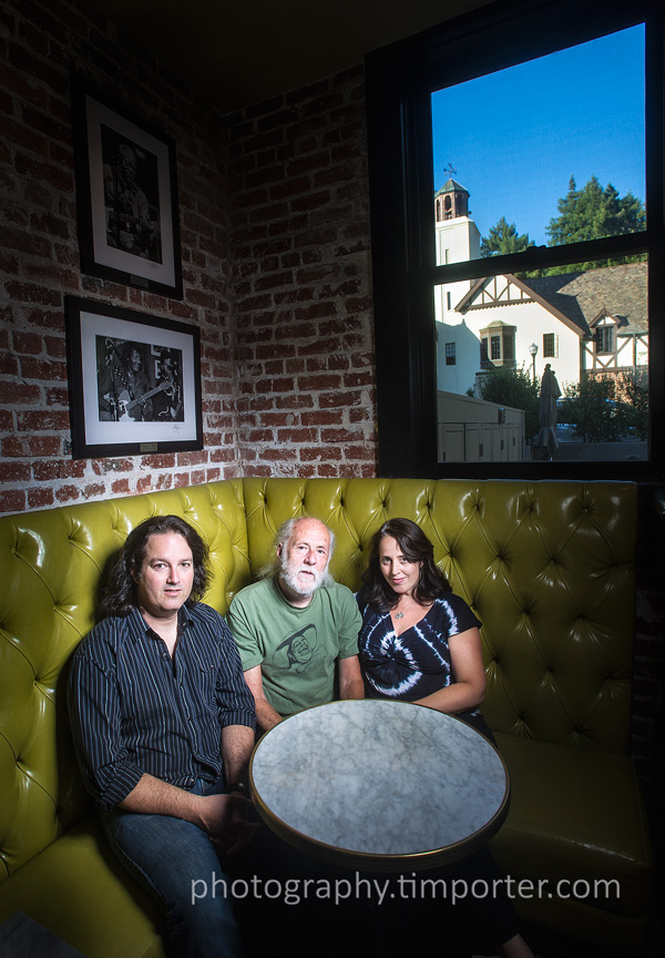 John Goddard, Monroe Grisman, Gillian Grisman, at Sweetwater in Mill Valley.