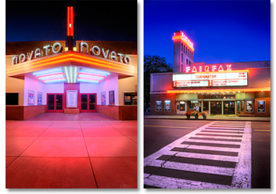 Novato and Fairfax theaters